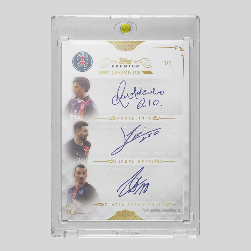 PSG Triple auto card